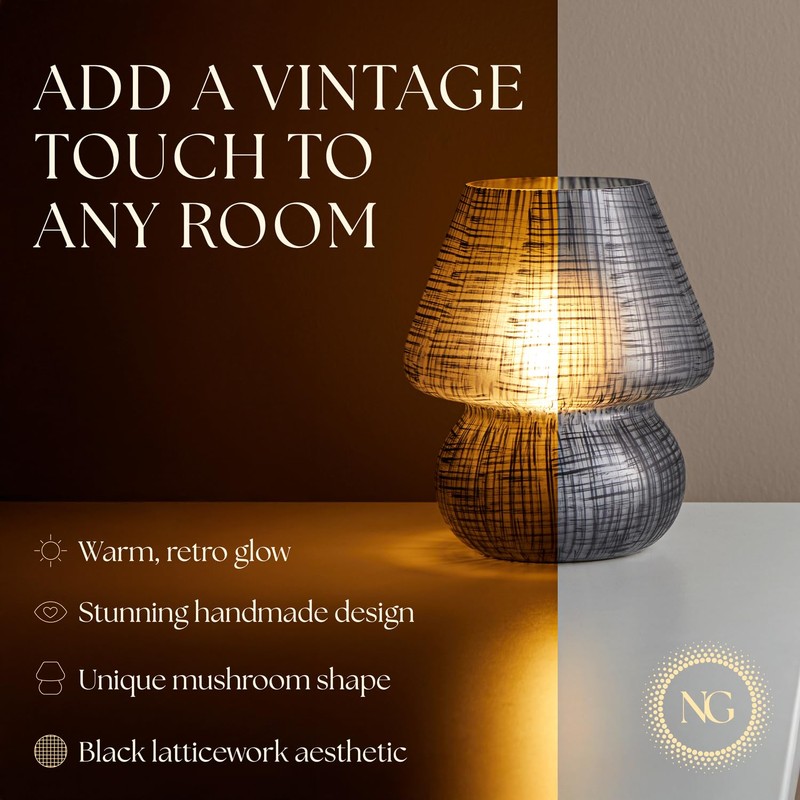 Next Glow Mushroom Lamp – Table Lamp, Modern Dimmable LED