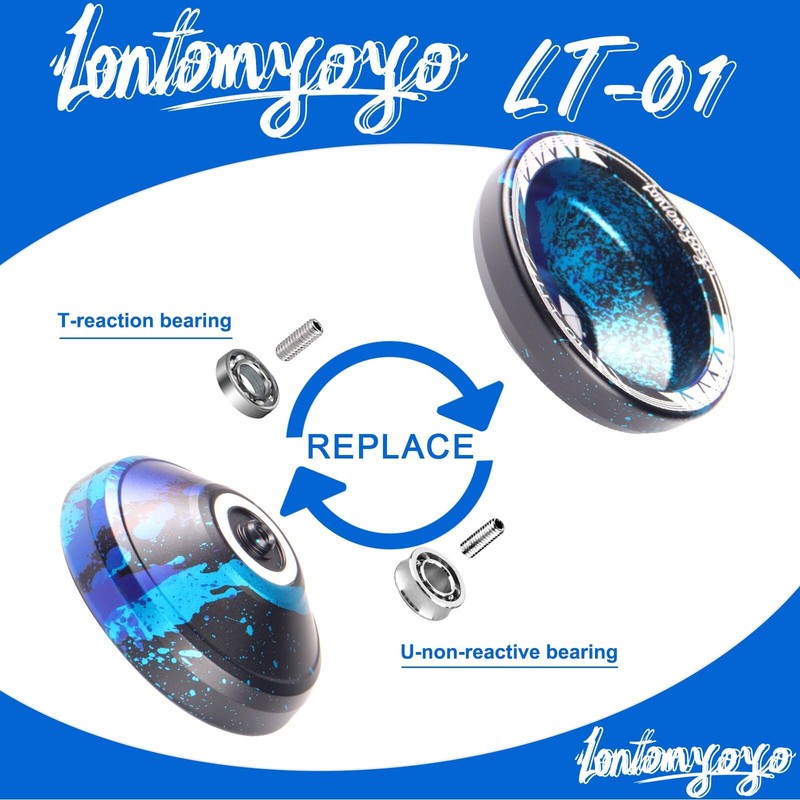 JOLESHARE Unresponsive Yoyo LT-01 for Pros and Responsive Yoyos for