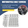 Motorcycle Bolt Covers Engine Head Bolt Toppers Caps Kit for