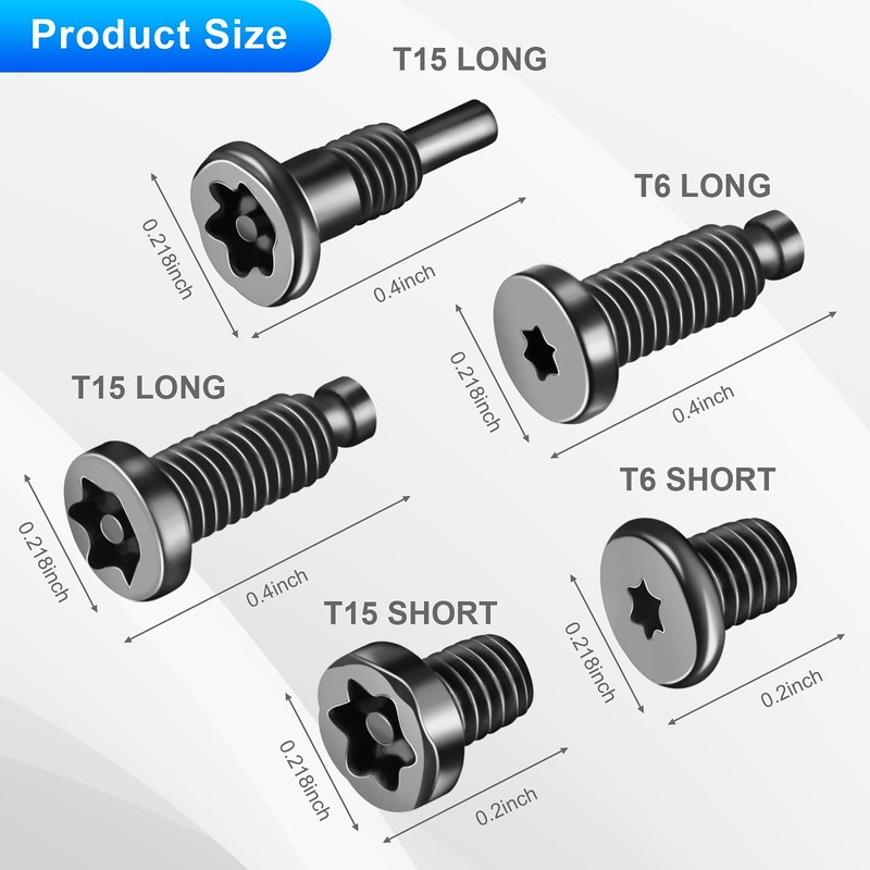20Pcs Security Screws for Camera Doorbell Screws Replacement with Video