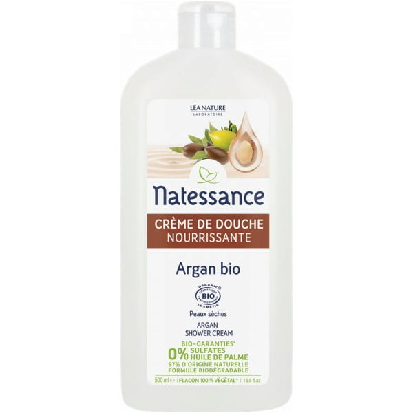 Natessance Argan Shower Cream, 500 ml