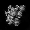 Ruimou 20Pcs Pleated Shade Hold Downs Spool Tensioner for Window