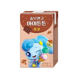 Woongjin Foods (Food) Woongjin Foods Solve & Go Ittonton Choco 150ml X 24 Packs 1 Box / Tiny / 웅진식품(식) 웅진식품 솔브앤고 아이튼튼 초코 150ml X 24팩 1박스  티니
