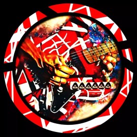 EDDIE VAN HALEN GHOSTLY HANDS  RHODIUM KEYCHAIN LOT OF FIVE