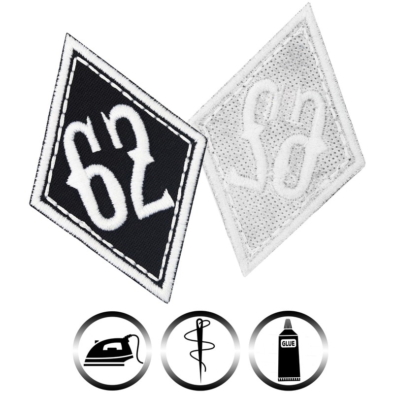 EXPRESS-STICKEREI Biker Patches 62 MC Motorcycle Club Sew-On Biker Rank