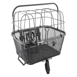 Sunlite RackTop/Handlebar pet Friendly QR Basket, 15.7 x 16.9 x 12, Black