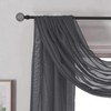 DONREN Dark Grey Window Scarf for Outdoor Decoration - Add