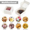 LotFancy LotFancy 60pcs Small Cookie Boxes, 4x4x2.5 Inches, Bakery Boxes