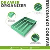 Utopia Kitchen Silverware Organizer, Bamboo Utensil Drawer Organizer for Cutlery,