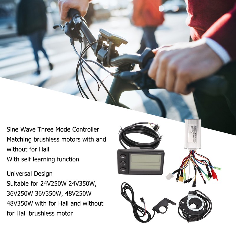 17A Electric Bike Controller Kit 8 Magnetic Assist Sensor Thumb