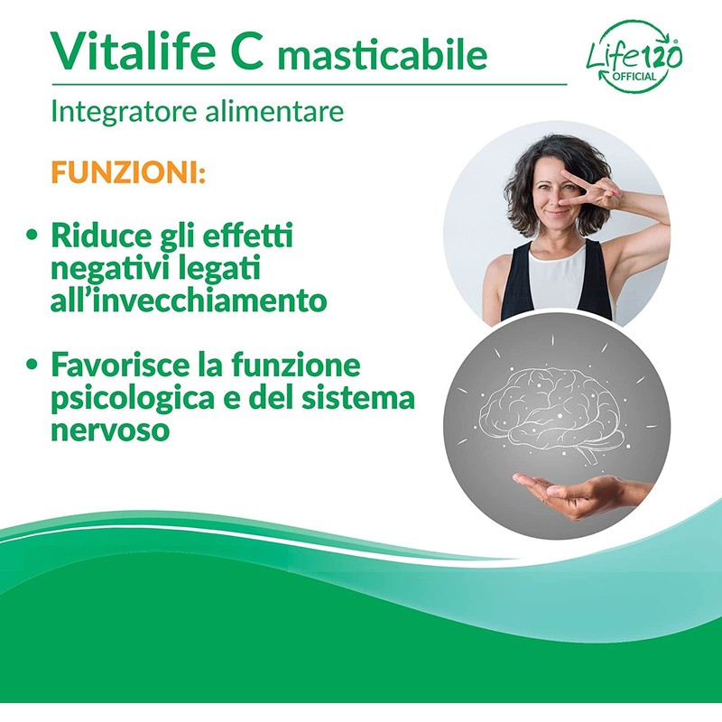 Life 120 - Vitalife C - 240 tablets, vitamin C