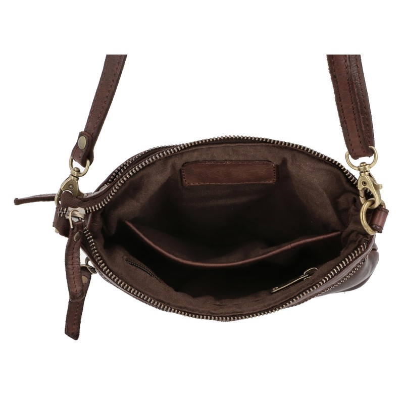 Gusti Veronika Small Shoulder Bag Handbag Women's Leather Party Brown