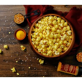 Amish Country Popcorn | 2-2lb Bag Gift Set - Medium Yellow and Rainbow with Ballpark Buttersalt | Old Fashioned, Non-GMO and Gluten Free