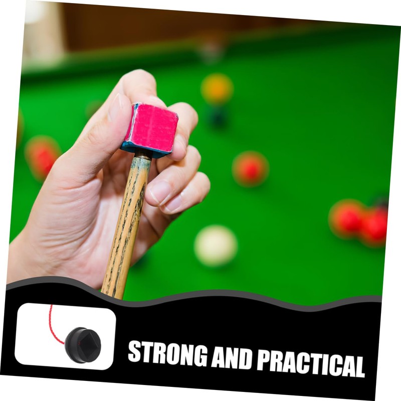 Mipcase 2pcs Snooker Cue Chalk Holder Rubber Non Slip Billiards
