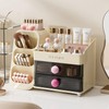 UFORU Makeup Organizer for Vanity with Brush Holder, Countertop Organizer