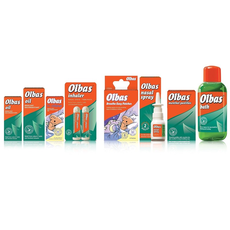 Olbas Nasal Inhaler 695mg Duo Pack for Congestion Relief and