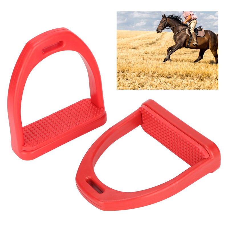 1 Pair Horse Stirrups Rubber Pad Slip Resistance Professional Engineering