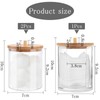 HENGBIRD Pack of 3 Cotton Buds Cotton Pads Storage Container