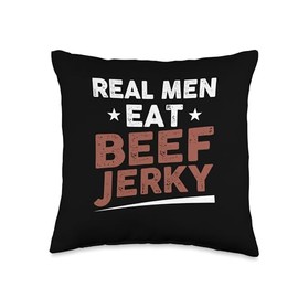 Beef Jerky Stick Keto Throw Pillow