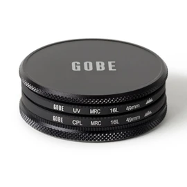Gobe 49mm UV + Circular Polarising (CPL) Lens Filter Kit (Pro)