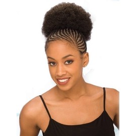 AFRO 5" - Shake N Go Freetress Drawstring Ponytail #4 Med. Brown