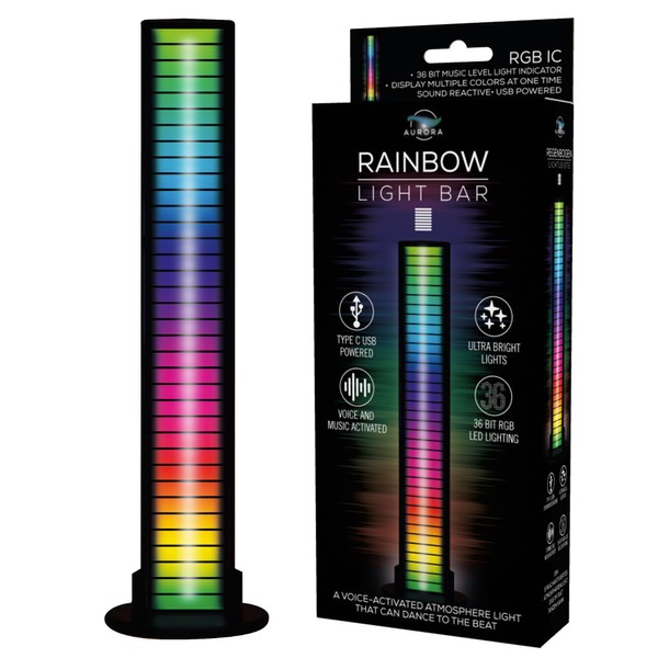 Funtime Gifts Rainbow Lightbar: Transform Your Space with Music-Synced Illumination