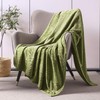 Whale Flotilla Cuddly Blanket with Leaves Pattern, Warm Sofa Blanket,