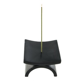Zen Minded Japanese Incense Stick Holder - Eko Black Natural Stone Joss Burner