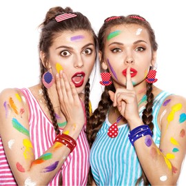 15 Pieces Labor Day American Flag Faux Leather Sheets Glitter Sequins Synthetic Leather Sheets DIY Faux Leather Fabric Making Earrings Bows DIY Crafts, 8.3 x 6.3 Inch(Cute Style)