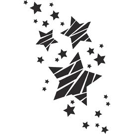 Viva Decor Universal Stencil A4 - Stars #2781