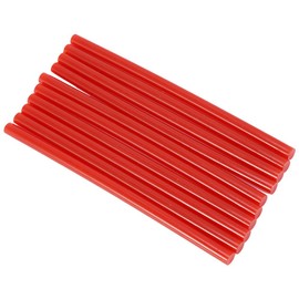 Fdit Pack of 10 Hot Glue Sticks 150 mm Colourful Hot Glue Glue DIY Craft Sticks for 20 Watt Small Power Gun (Red)