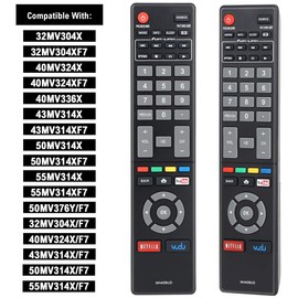 Gvirtue New NH409UD Replacement Remote Control fit for Magnavox LED Smart HDTV TV Sub NH419UD NH400UD NH402UD NH404UD NH405UD NH401UD NH410UP NH410UD NH416UP NH424UP NH425UD (1- pack only)