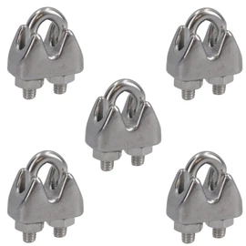 AB Tools 2mm Wire Rope/Cable Grip/Clamp Stainless Steel 316 Marine Grade 5 Pack