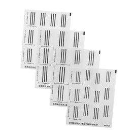 Healvian 4pcs Shaped Nail Stickers for French Tips Manicure Stencils for Application Deep Design for Effortless Nail Art