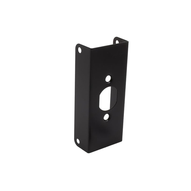 Door Reinforcer, 4-1/2 Inches, Fits 1-3/4" Thick Doors, Matte Black