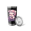 Pig Riding Motorcycle Cute Helmet Stainless Steel Insulated Tumbler