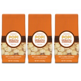 Hammond's Candies | Gourmet Sriracha Cheddar Popcorn | 3 Bags, Great for Snacking | Small Batches Popped to Perfection | Handcrafted in USA