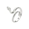 925 Sterling Silver Snake Ring, Adjustable Snake Ring, Vintage Snake