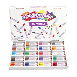 Oil Pastels, 20 Colors, Set of 100, All Ages, Suitable for Beginners, Vibrant Colors, Easy Grip, Hexagonal Shaped, Non Toxic