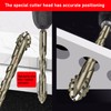 6PCS High-Strength Eccentric Twist Drill Bit Set - Four-Flute Sawtooth,
