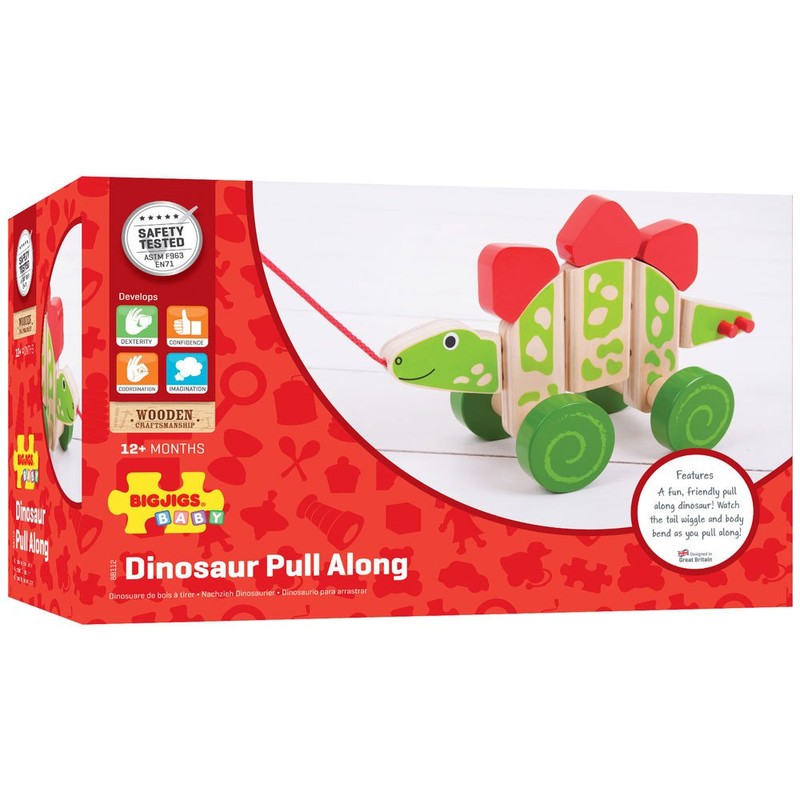 Bigjigs Toys Pull Along (Stegosaurus)