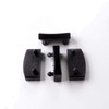 XIAONAN 54 mm, 20 pieces, slatted frame brackets, black, end