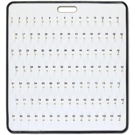 CGP Products Key Hook Board Portable Keyboard for Storage and Transport of Keys (105 Hook)