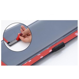 BGGTYRSD Window Visors Rain Guards Deflectors Fits Toyota Highlander 2014-2019 Smoke Chrome Trim