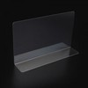 L-shaped Transparent Partition 20x12cm (1pc) Standard 5ea
