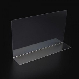 L-shaped Transparent Partition 20x12cm (1pc) Standard 5ea