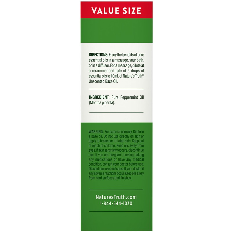 Nature's Truth Essential Oil, Peppermint, 2 Fl Oz