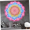 Alipis Elegant Fringed Round Beach Towel Polyester Shawls Yoga Mats