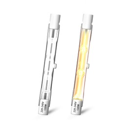 Klarlight 120 W R7s Halogen Bulbs 78 mm, Halogen Lamps Dimmable Warm White 2800 K, J78 T3 Linear Double Ended Floodlight Lamp Construction Spotlight 1885LM for Ceiling Lights, Landscape, Work (Pack of