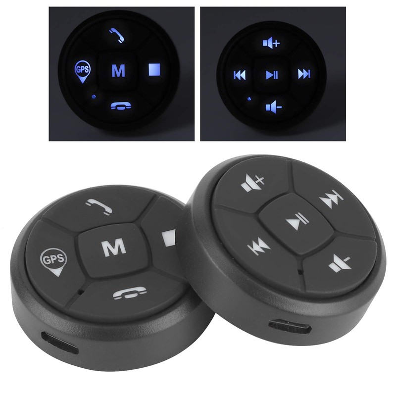 Wireless Remote Control with Luminous Buttons, Steering Wheel Control Button